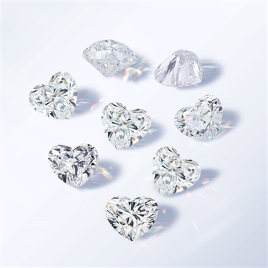 MELEE Heart Shape Lab Created Diamond