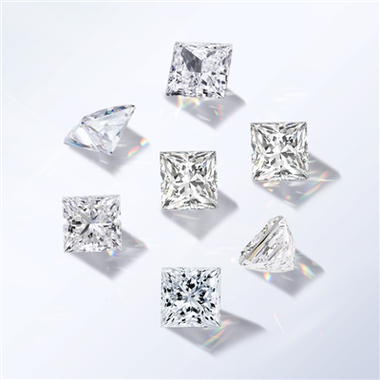 Small Size Princess Cut Lab Lab Grown Diamond